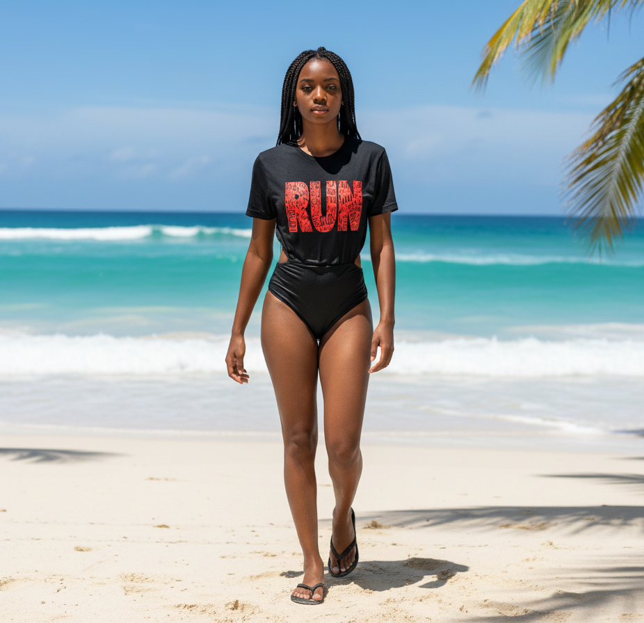 run T-Shirt | Minimalist Inspirational Tee | Positive Message Streetwear