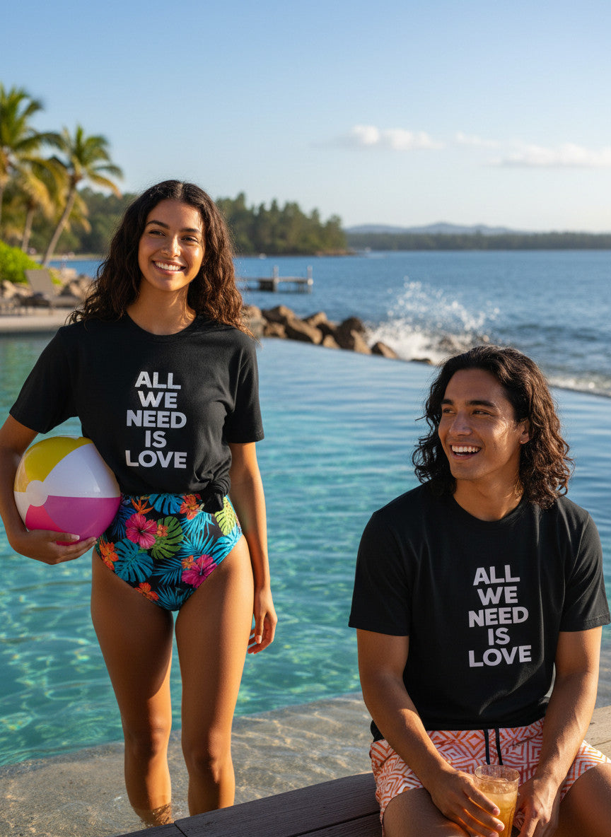 All We Need Is Love T-Shirt | Inspirational Graphic Tee | Unisex Streetwear