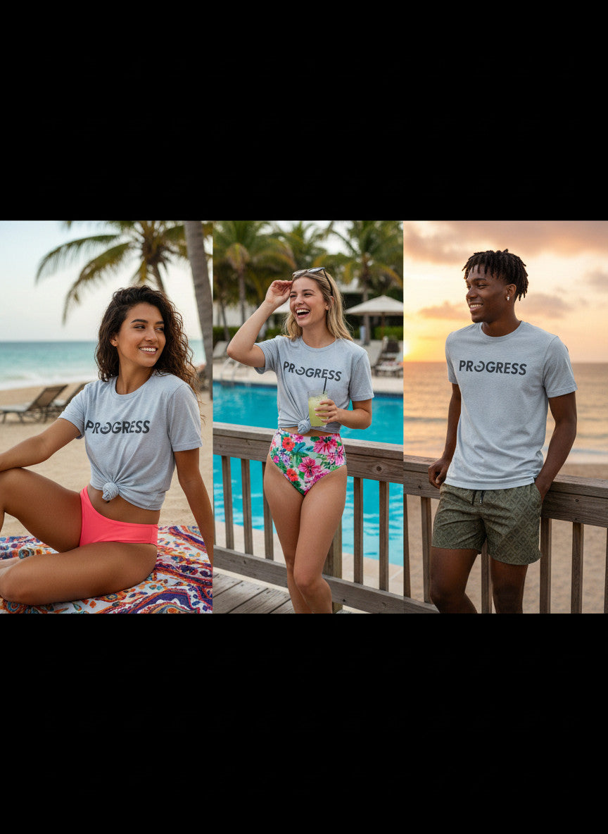 Progress 85% Motivational T-Shirt | Growth Mindset Graphic Tee | Poly Cotton Blend