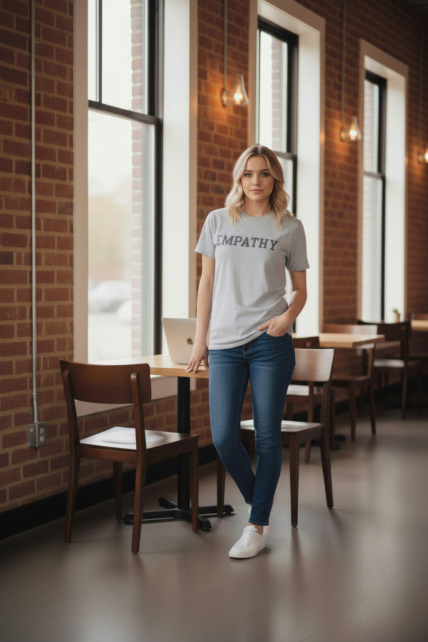 Empathy T-Shirt | Minimalist Inspirational Tee | Positive Message Streetwear